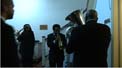Horns in stairwell